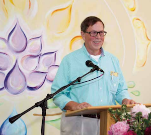 Senior Minister David T. Bell gives a Sunday lesson at the Interfaith Center for Spiritual Growth, an alternative to church in Ann Arbor, Michigan.